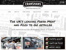 Tablet Screenshot of crawshawbutchers.com